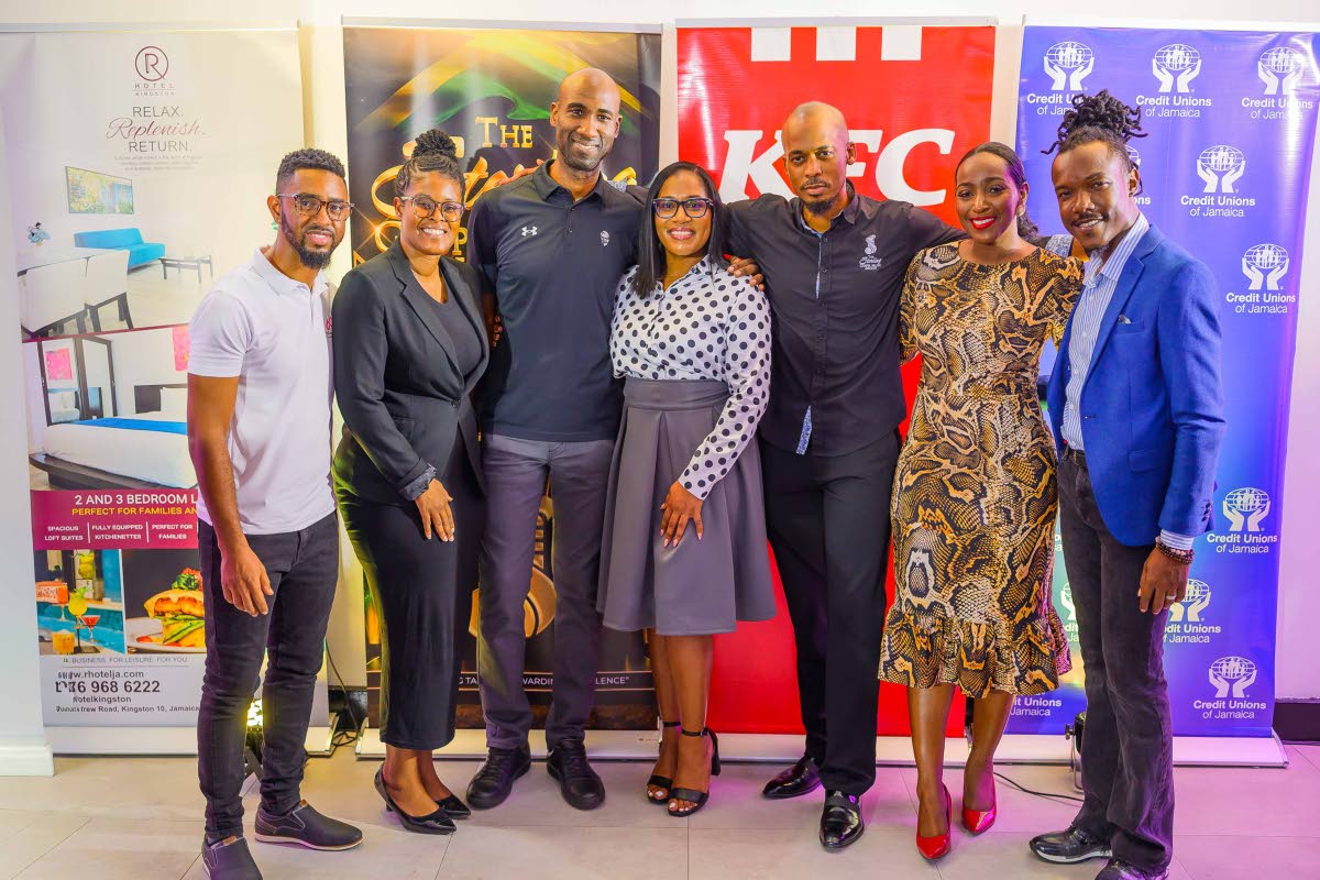 From left: Dwayne Murphy, singer and partner of the Sterling Gospel Music Awards; Jody-Ann Spence, group assistant general manager, Iosif Image Solutions Ltd.; Andrei Roper, marketing manager, KFC Jamaica; Basillia Barnaby-Cuff, founder and executive direc