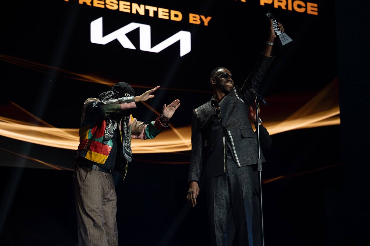 Bounty Killer (right) received the Lifetime Achievement Award at the 2025 staging of the Caribbean Music Awards held in Brooklyn.
