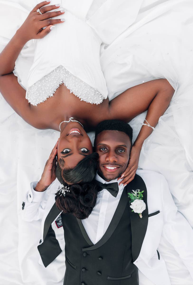 Eight years after first connecting as friends, college sweethearts Reneé and Malik are officially husband and wife.

