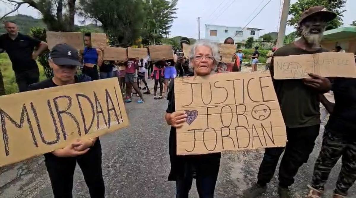 Evelyn Salmon, grandmother of deceased Jordon Smith, pleads for justice for her first grandson. 