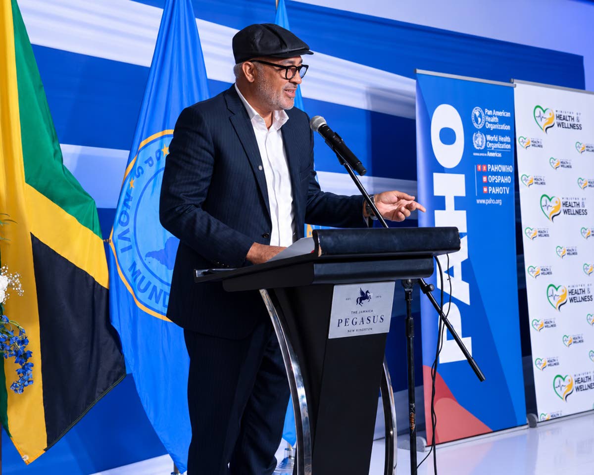 Health and Wellness Minister Dr Christopher Tufton addresses the opening ceremony of the evaluation, highlighting the need to modernise Jamaica’s health system and strengthen preparedness for emerging health threats.