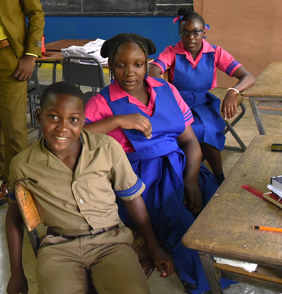 Grade six students at Somerset Primary School in St Andrew.