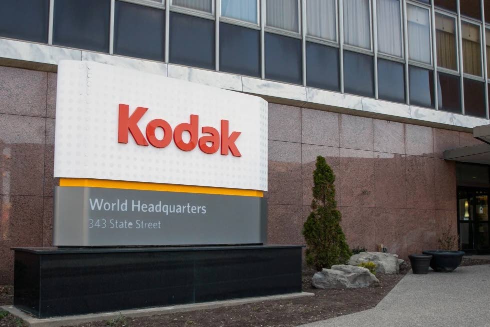 The Eastman Kodak Company world headquarters is visible in Rochester, New York, USA on Friday, April 29, 2022. 