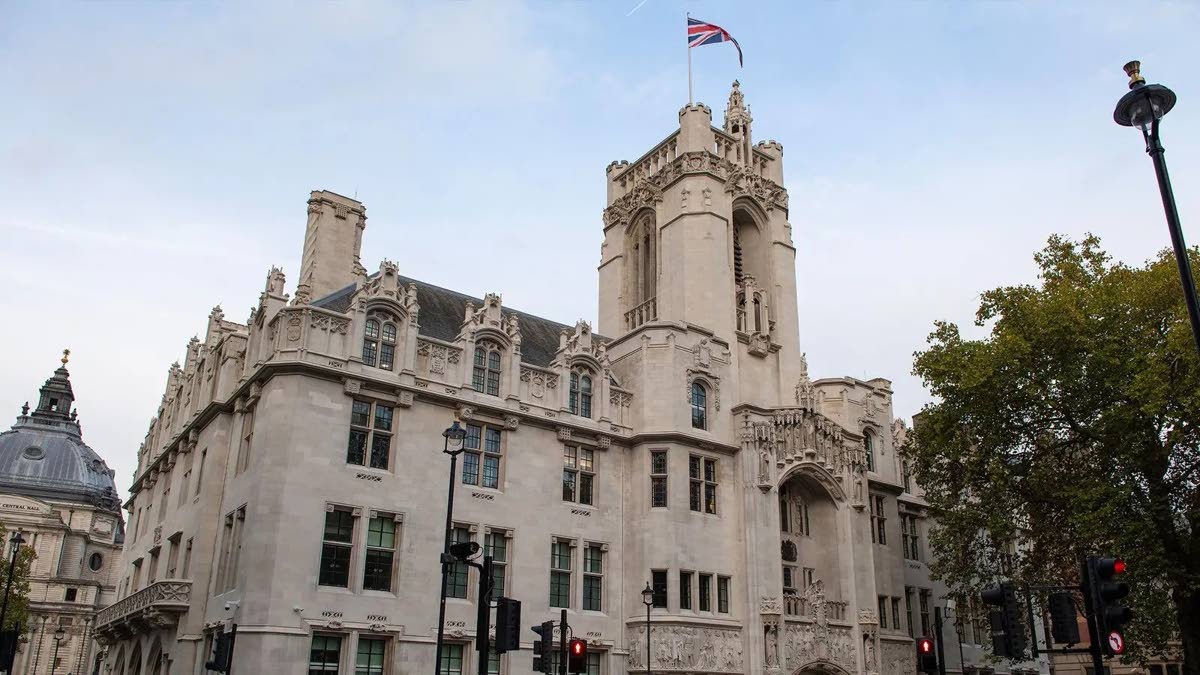 The registry of the Judicial Committee of the Privy Council situated on the ground floor of the building in Parliament Square which houses the Supreme Court of the United Kingdom, the former Middlesex Guildhall. 