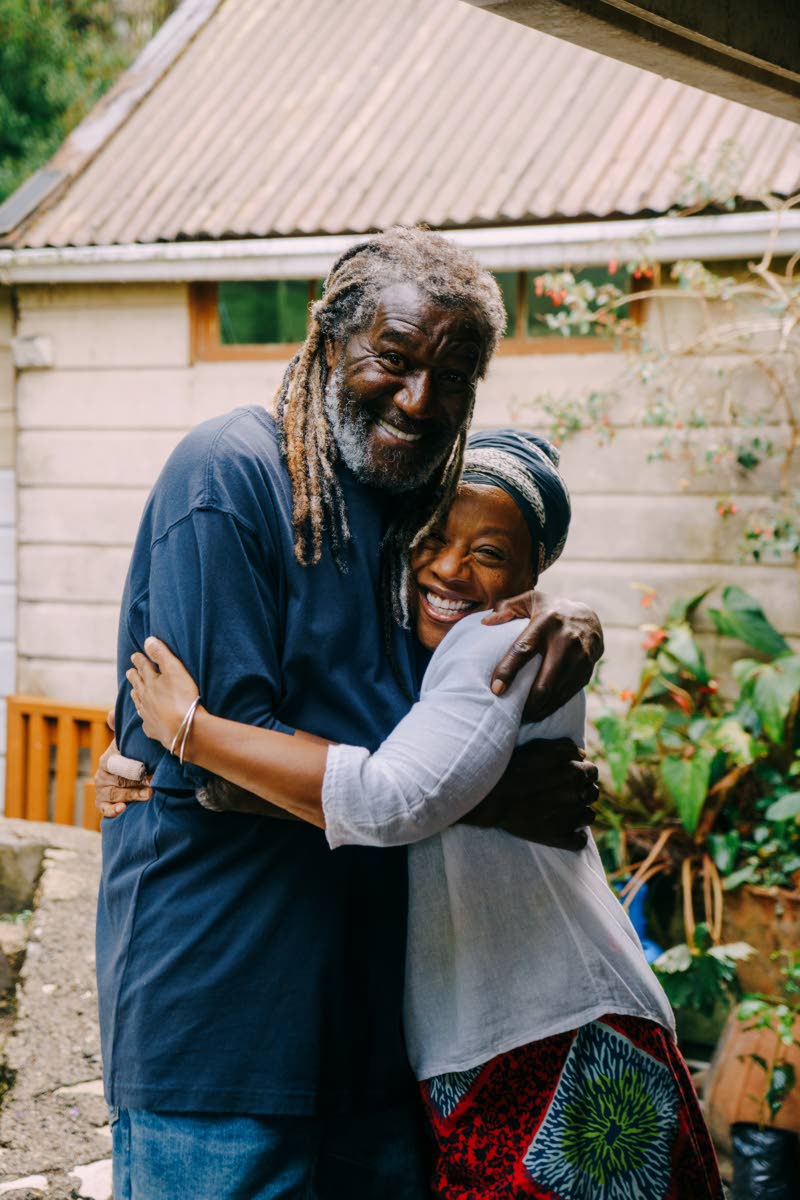  Photo by Yannick Reid 
Academy Award-nominated actors Delroy Lindo (left), in character sporting locs as Thomas, and Marianne Jean-Baptiste, who co-stars as his other half, Cecile, in the just-wrapped ‘Jabari’s People’. The multi-genre movie, shot p