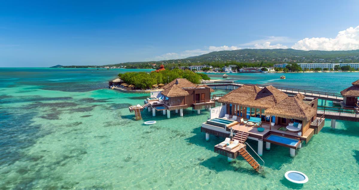 Sandals overwater villas.