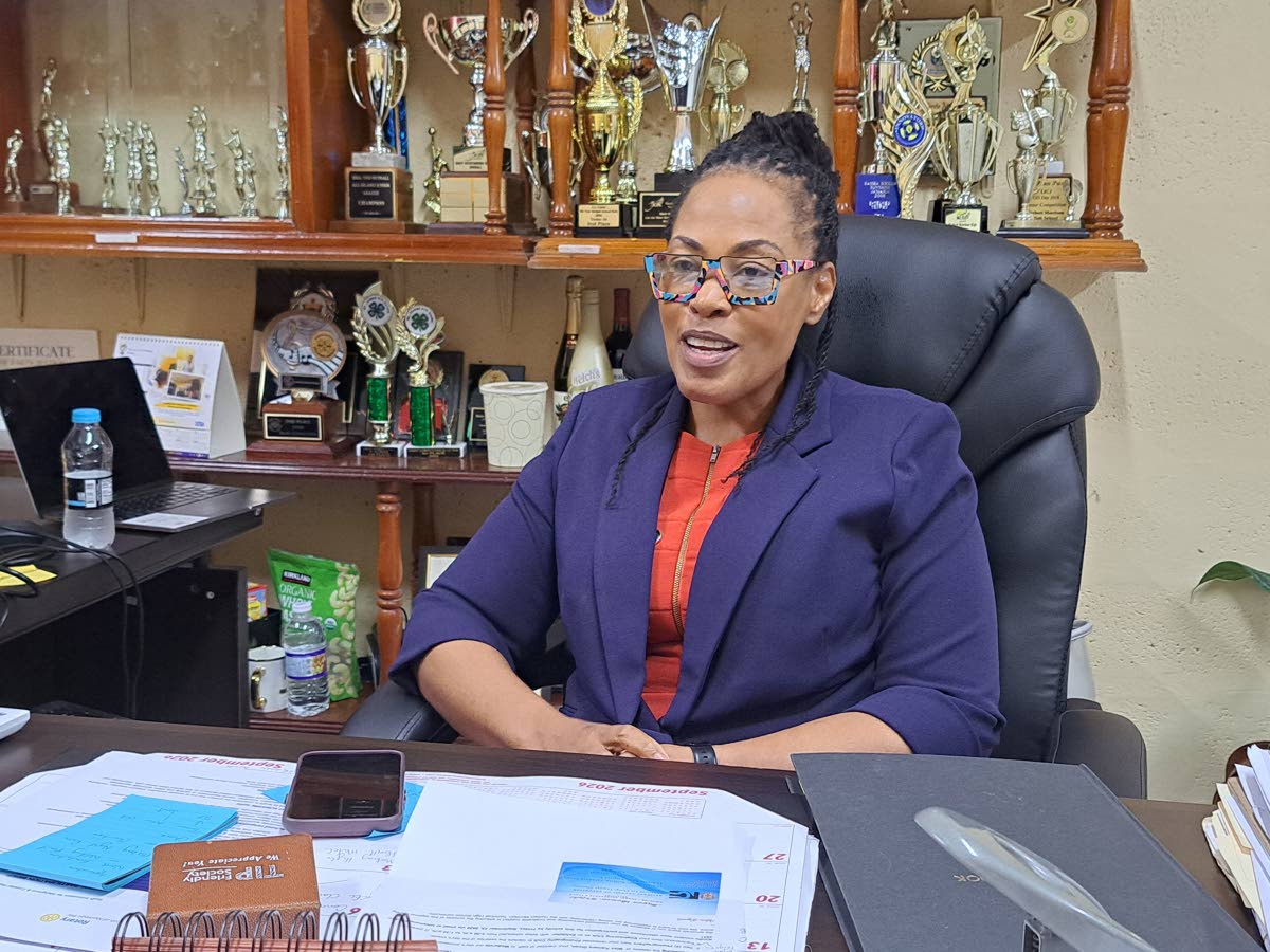 Dr Lavern Stewart, principal of Herbert Morrison Technical High School in St James.