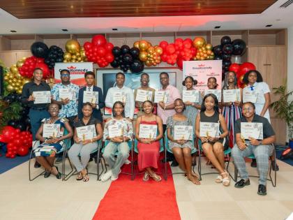 The 2025 Carlton Alexander Memorial Bursary recipients – 23 secondary and tertiary students, recognised for their academic achievement at the Carlton Alexander Memorial Bursary Awards Ceremony held on August 29.