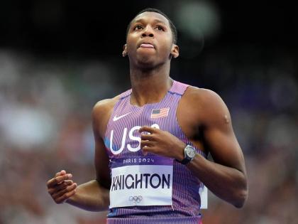 Erriyon Knighton of the United States.