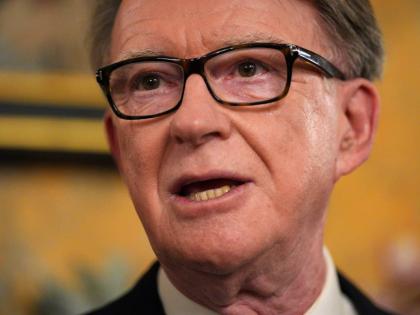 Britain’s Ambassador to the United States, Peter Mandelson, speaks during a reception at the ambassador’s residence in Washington DC.