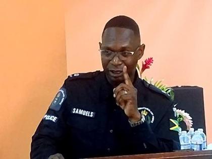 Senior Superintendent Eron Samuels, police commander for St James.  