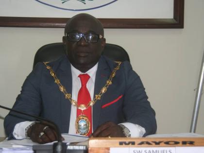 Lucea Mayor Sheridan Samuels.