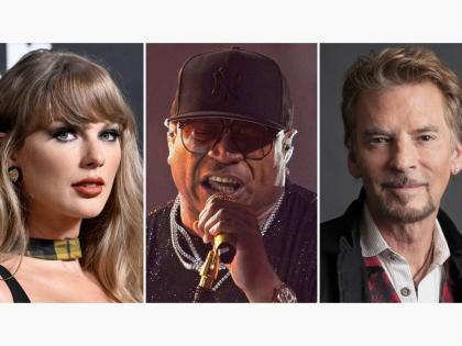 This combination of images shows (from left) Taylor Swift, LL Cool J, and Kenny Loggins. 