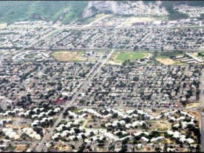 An undated aerial view of a section of Portmore, St Catherine. 