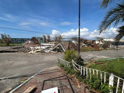 The Thomas Manning Building at The Manning’s School in Westmoreland was  extensively damaged by Hurricane Melissa. 
