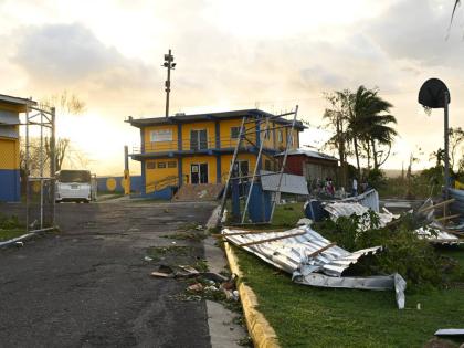 This photos shows debris from sections St. Elizabeth Technical High (STETHS) buildings damaged by Hurricane Melissa.