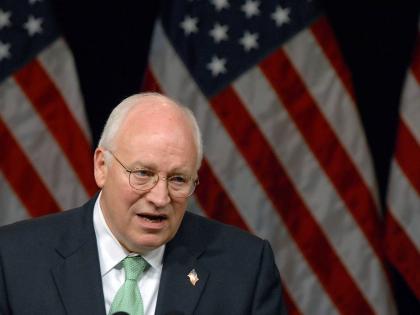 Former Vice President Dick Cheney addresses a campaign rally for Gus Bilirakis, a Republican who is running for the Tampa Bay area congressional seat his father is vacating in Tampa, Florida July 21, 2006. (AP Photo/Steve Nesius, File)