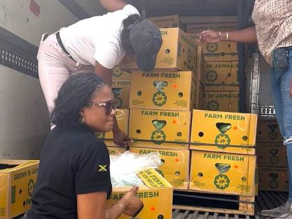 Despite facing significant damage to its own St Mary farm operations, the JP Farms team mobilised swiftly to deliver a truckload of food items – fresh bananas, plantains and assorted St Mary’s snacks – to the Ministry of Labour and Social Security Sa