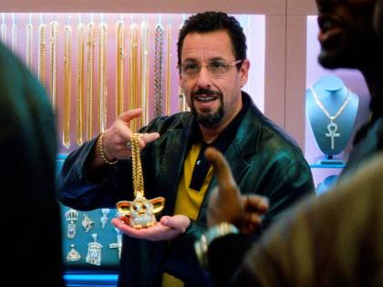 This image released by A24 shows Adam Sandler in a scene from the 2019 film ‘Uncut Gems’.  