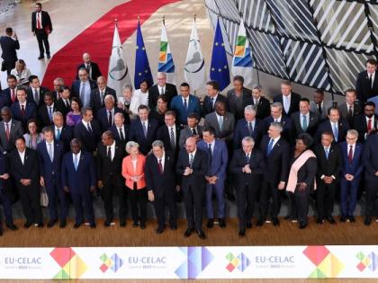 Delegates gather ahead of the CELAC-EU Summit in Colombia.