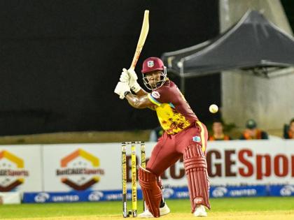 West Indies batsman Rovman Powell.