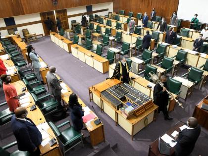 This November 2020 shows a sitting of the Senate in Gordon House 