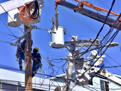 This photo shows JPS crews carrying out restoration work in Montego Bay, St James.