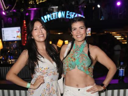 Gio Castro (left), from Ecuador, and her friend Stephanie Farfan, from Spain, were spotted enjoying the Livewire concert series.