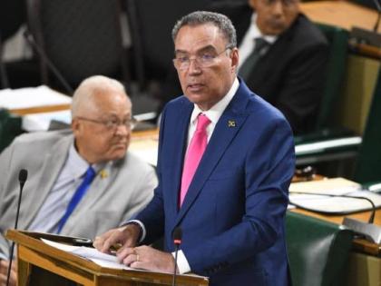 Minister of Energy, Daryl Vaz, speaks in the House of Representatives on Tuesday.