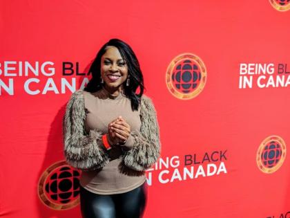 Tameka Forrester at a Being Black in Canada event, in 2023.