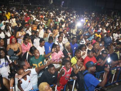 Fans enjoying themselves at Ghetto Splash at Waterhouse Mini Stadium in Drewsland on Tuesday, December 17, 2024.