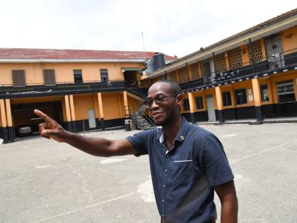 Maulton Campbell, the suspended principal of Kingston Technical High School. 