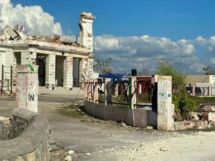 The St Elizabeth Parish Court was damaged during the passage of Hurricane Melissa on October 28, 2025.