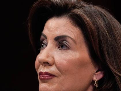 New York Governor, Kathy Hochul, speaks during a House Committee on Oversight and Government Reform hearing on June 12, 2025, at the US Capitol in Washington. 