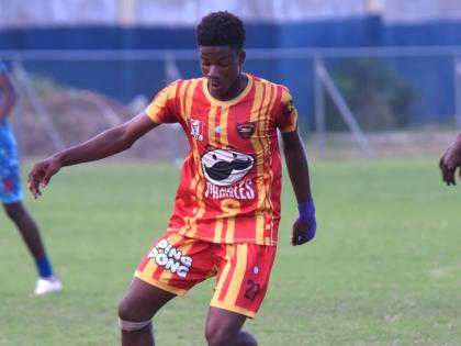 Cornwall College’s Shakeem Gibson.