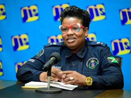 Commanding Officer of the Newport West Formation of the Jamaica Constabulary Force (JCF), Superintendent Rochelle McGibbon-Scott, addresses a recent Jamaica Information Service (JIS) Think Tank.