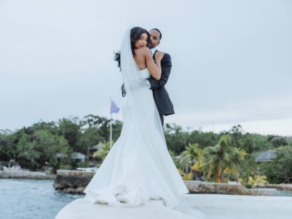 The newly-weds, Dr Jordanne Levy-Anderson and Brandon Anderson.