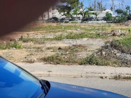 Proposed site on Cornwall Street where prefab buildings are to be installed to temporarily house the Trelawny Infirmary, following damage to the facility during Hurricane Melissa.