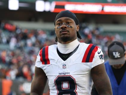 New England Patriots wide receiver Stefon Diggs leaves the field following an NFL football game against the Cincinnati Bengals on Sunday, November 23, in Cincinnati, Ohio. 