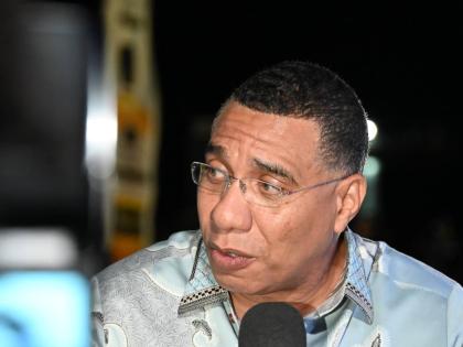 Prime Minister Dr Andrew Holness in Black River, St Elizabeth for a New Year’s fireworks show on Thursday, January 1, 2026.