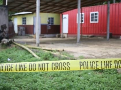 In this 2024 photo, police tape is seen at the scene of a shooting in Porus, Manchester.