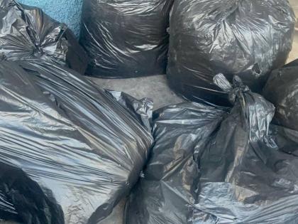 Bags of ganja seized by the police in Clarendon during an operation in the community of Palmetto Pen on January 13.