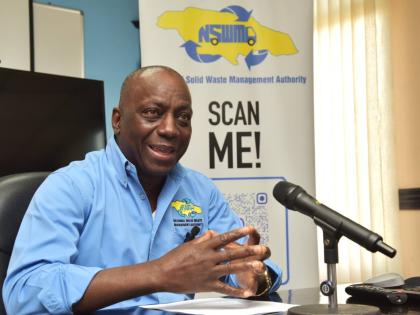 National Solid Waste Management Authority (NSWMA) Executive Director, Audley Gordon.