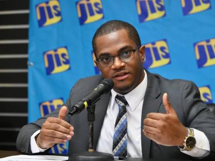 Chief Public Procurement Policy Officer at the Ministry of Finance and the Public Service, Jovell Barrett, speaking at a recent JIS Think Tank about the planned improvements to the Government of Jamaica Electronic Procurement Portal (GoJEP).