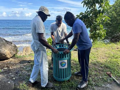 As part of a $5.3-million environmental sustainability initiative, new purpose-built garbage receptacles are being installed across key areas of Ocho Rios. The project, led by the Tourism Product Development Company Limited in partnership with the St Ann M
