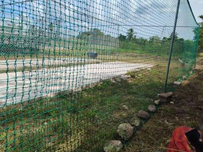 The two concrete pitches at the Denbigh High School provided by West Indies Cricket Development Academy Limited.