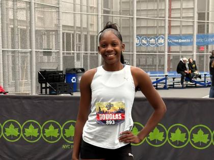 Holland High sprinter Shanoya Douglas completed the Class One sprint double.