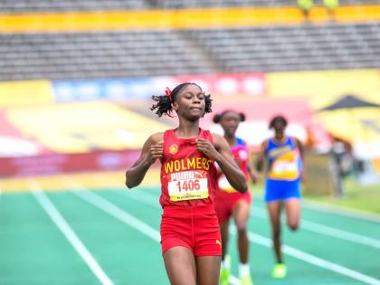 Wolmer’s Girls’ School will depend on Natrece East in the sprints