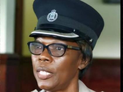 Superintendent Oberlene Smith-Whyte giving an address.