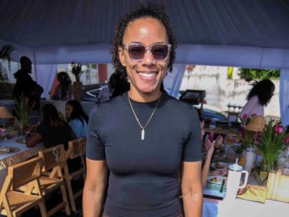 Tracy-Ann Spence, executive vice-president and chief investment officer of Sagicor Group Jamaica Limited, added patterns in leopard-print leggings.